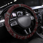 Gold Coast Suns ANZAC Day Steering Wheel Cover Indigenous Dot Art with Poppy Flower Tribute
