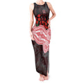 Gold Coast Suns ANZAC Day Tank Maxi Dress Indigenous Dot Art with Poppy Flower Tribute