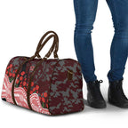 Gold Coast Suns ANZAC Day Travel Bag Indigenous Dot Art with Poppy Flower Tribute