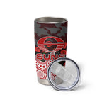Gold Coast Suns ANZAC Day Tumbler Cup Indigenous Dot Art with Poppy Flower Tribute