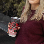 Gold Coast Suns ANZAC Day Tumbler Cup Indigenous Dot Art with Poppy Flower Tribute