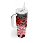 Gold Coast Suns ANZAC Day Tumbler With Handle Indigenous Dot Art with Poppy Flower Tribute