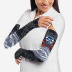 Geelong Cats ANZAC Day Arm Sleeves Indigenous Dot Art with Poppy Flower Tribute