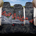 Geelong Cats ANZAC Day Back Car Seat Cover Indigenous Dot Art with Poppy Flower Tribute