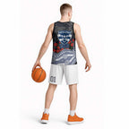 Geelong Cats ANZAC Day Basketball Jersey Indigenous Dot Art with Poppy Flower Tribute