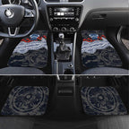 Geelong Cats ANZAC Day Car Mats Indigenous Dot Art with Poppy Flower Tribute