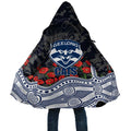 Geelong Cats ANZAC Day Cloak Indigenous Dot Art with Poppy Flower Tribute