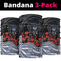 Geelong Cats ANZAC Day Neck Gaiter Indigenous Dot Art with Poppy Flower Tribute