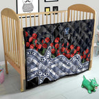 Geelong Cats ANZAC Day Quilt Indigenous Dot Art with Poppy Flower Tribute