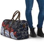 Geelong Cats ANZAC Day Travel Bag Indigenous Dot Art with Poppy Flower Tribute
