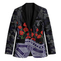 Fremantle Dockers ANZAC Day Blazer Indigenous Dot Art with Poppy Flower Tribute