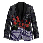 Fremantle Dockers ANZAC Day Blazer Indigenous Dot Art with Poppy Flower Tribute