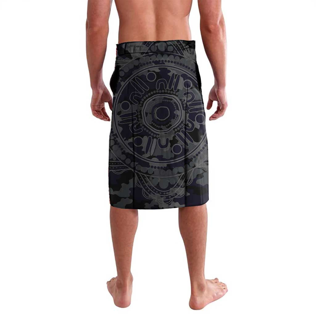 Fremantle Dockers ANZAC Day Lavalava Indigenous Dot Art with Poppy Flower Tribute