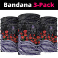 Fremantle Dockers ANZAC Day Neck Gaiter Indigenous Dot Art with Poppy Flower Tribute