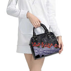 Fremantle Dockers ANZAC Day Shoulder Handbag Indigenous Dot Art with Poppy Flower Tribute