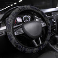 Fremantle Dockers ANZAC Day Steering Wheel Cover Indigenous Dot Art with Poppy Flower Tribute
