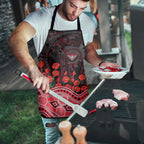 Essendon Bombers ANZAC Day Apron Indigenous Dot Art with Poppy Flower Tribute