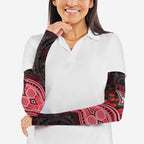 Essendon Bombers ANZAC Day Arm Sleeves Indigenous Dot Art with Poppy Flower Tribute