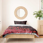 Essendon Bombers ANZAC Day Bedding Set Indigenous Dot Art with Poppy Flower Tribute