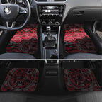 Essendon Bombers ANZAC Day Car Mats Indigenous Dot Art with Poppy Flower Tribute