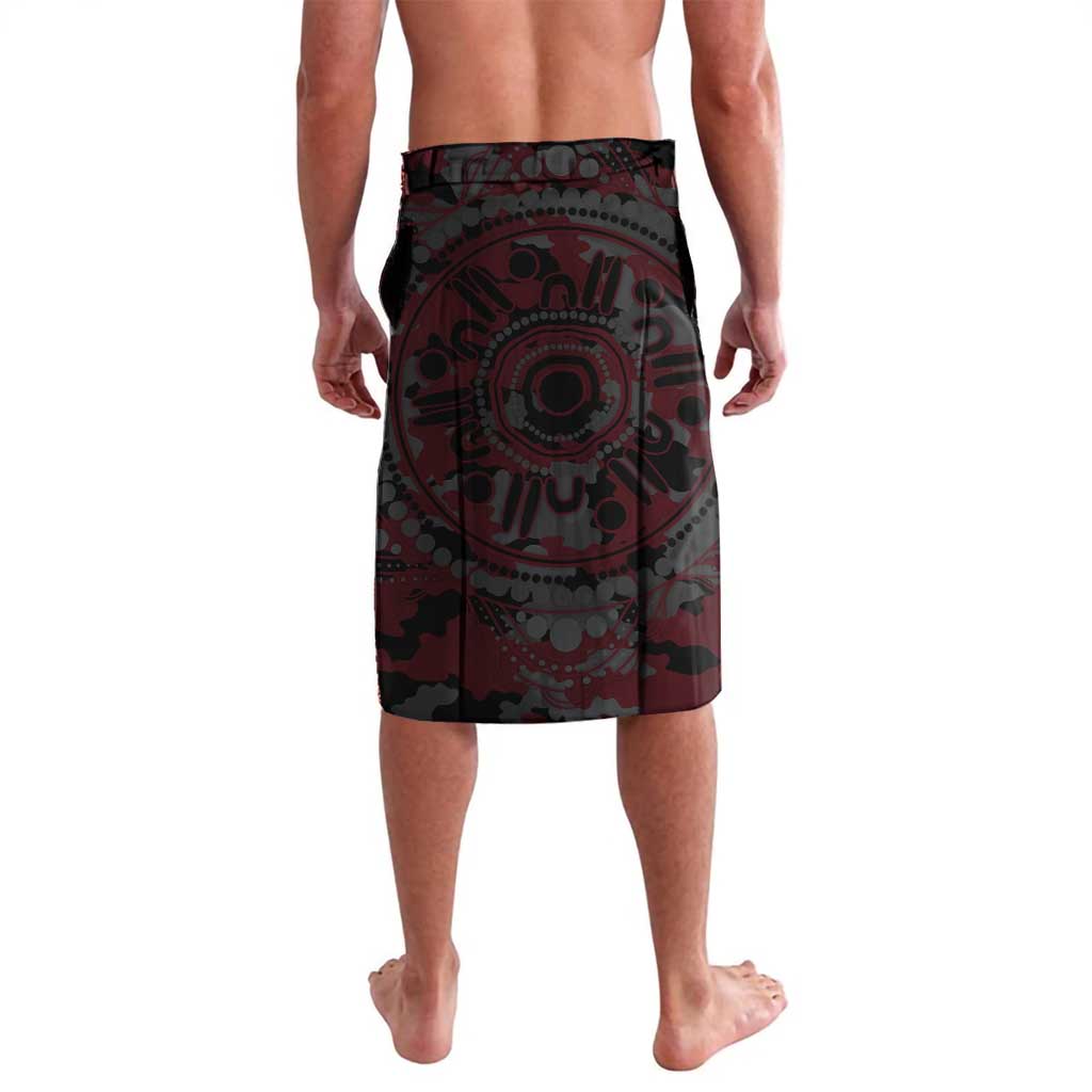 Essendon Bombers ANZAC Day Lavalava Indigenous Dot Art with Poppy Flower Tribute