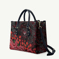 Essendon Bombers ANZAC Day Leather Bag Indigenous Dot Art with Poppy Flower Tribute