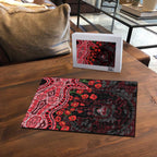 Essendon Bombers ANZAC Day Puzzle Indigenous Dot Art with Poppy Flower Tribute
