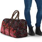 Essendon Bombers ANZAC Day Travel Bag Indigenous Dot Art with Poppy Flower Tribute