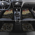 Collingwood Magpies ANZAC Day Car Mats Indigenous Dot Art with Poppy Flower Tribute