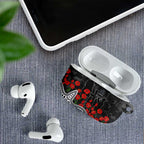 Carlton Blues ANZAC Day AirPods Case Indigenous Dot Art with Poppy Flower Tribute
