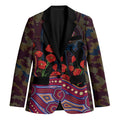 Brisbane Lions ANZAC Day Blazer Indigenous Dot Art with Poppy Flower Tribute
