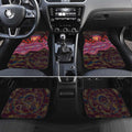 Brisbane Lions ANZAC Day Car Mats Indigenous Dot Art with Poppy Flower Tribute