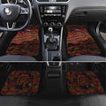 Adelaide Crows ANZAC Day Car Mats Indigenous Dot Art with Poppy Flower Tribute