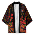 Adelaide Crows ANZAC Day Kimono Indigenous Dot Art with Poppy Flower Tribute