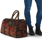 Adelaide Crows ANZAC Day Travel Bag Indigenous Dot Art with Poppy Flower Tribute