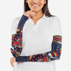 Personalized Adelaide Crows Mascot Arm Sleeves Aboriginal Dot Art Style Vibrant Indigenous Pattern Design