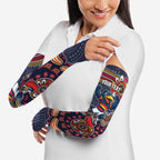 Personalized Adelaide Crows Mascot Arm Sleeves Aboriginal Dot Art Style Vibrant Indigenous Pattern Design