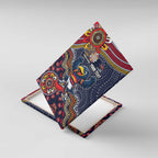 Personalized Adelaide Crows Mascot Canvas Wall Art Aboriginal Dot Art Style Vibrant Indigenous Pattern Design