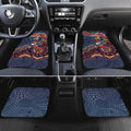 Personalized Adelaide Crows Mascot Car Mats Aboriginal Dot Art Style Vibrant Indigenous Pattern Design