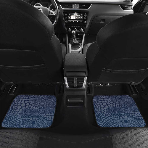 Personalized Adelaide Crows Mascot Car Mats Aboriginal Dot Art Style Vibrant Indigenous Pattern Design