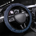 Adelaide Crows Mascot Steering Wheel Cover Aboriginal Dot Art Style Vibrant Indigenous Pattern Design
