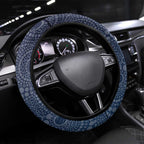 Adelaide Crows Mascot Steering Wheel Cover Aboriginal Dot Art Style Vibrant Indigenous Pattern Design