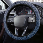 Adelaide Crows Mascot Steering Wheel Cover Aboriginal Dot Art Style Vibrant Indigenous Pattern Design