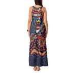 Personalized Adelaide Crows Mascot Tank Maxi Dress Aboriginal Dot Art Style Vibrant Indigenous Pattern Design