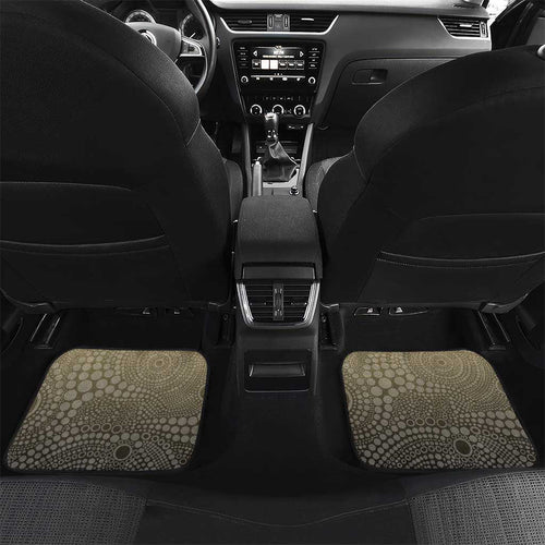 Personalized Magpies Football Mascot Car Mats Aboriginal Dot Art Style Vibrant Indigenous Pattern Design