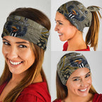 Personalized Magpies Football Mascot Neck Gaiter Aboriginal Dot Art Style Vibrant Indigenous Pattern Design