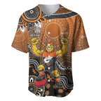 Personalized Giants Football Mascot Baseball Jersey Aboriginal Dot Art Style Vibrant Indigenous Pattern Design