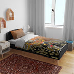 Personalized Giants Football Mascot Bedding Set Aboriginal Dot Art Style Vibrant Indigenous Pattern Design