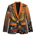 Personalized Giants Football Mascot Blazer Aboriginal Dot Art Style Vibrant Indigenous Pattern Design