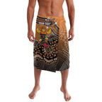 Personalized Giants Football Mascot Lavalava Aboriginal Dot Art Style Vibrant Indigenous Pattern Design